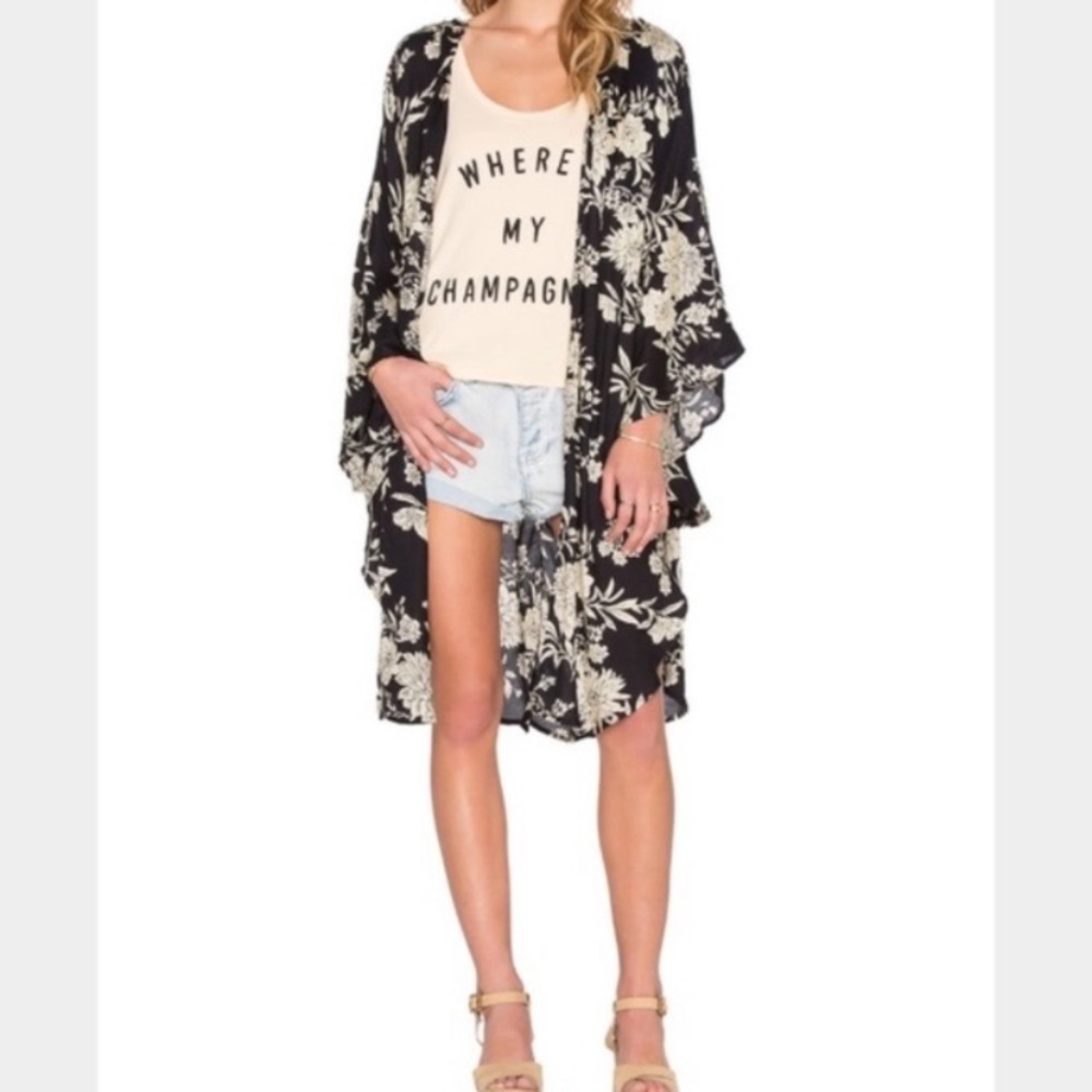 Amuse Society Floral Kimono